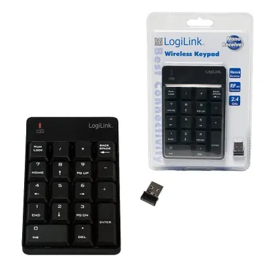 LogiLink, bezprzewodowa klawiatura numeryczna, 18 klawiszy