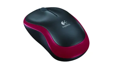 Logitech, mysz bezprzewodowa M185 910-002240, czerwona