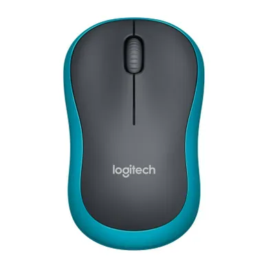 Logitech, mysz bezprzewodowa, optyczna, M185 910-002236, 1000 DPI, niebieska