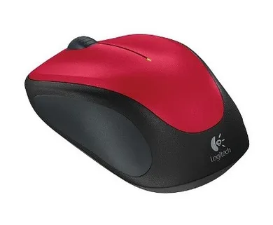 Logitech, mysz optyczna bezprzewodowa M235, czerwona