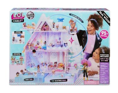 L.O.L. Surprise, Chalet, Winter Disco, drewniany domek dla lalek
