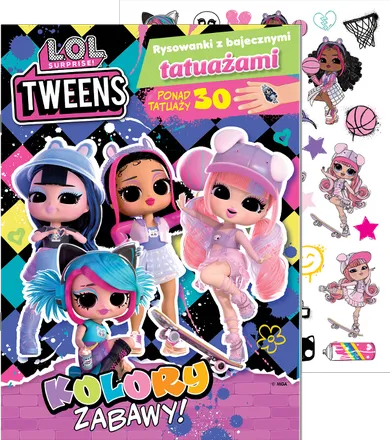 L.O.L. Surprise! Kolory zabawy. Rysowanki z bajecznymi tatuażami
