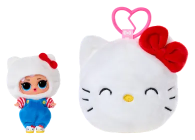 L.O.L. Surprise, Loves Hello Kitty, Reversible Plush, mini laleczka w pluszowym etui, 1 szt.