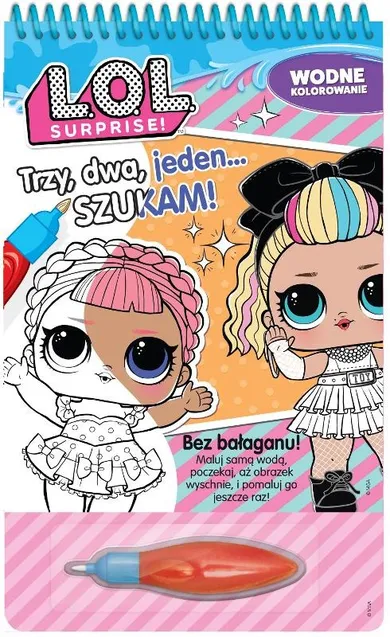 L.O.L. Surprise. Trzy, dwa, jeden... Szukam! Wodne kolorowanie