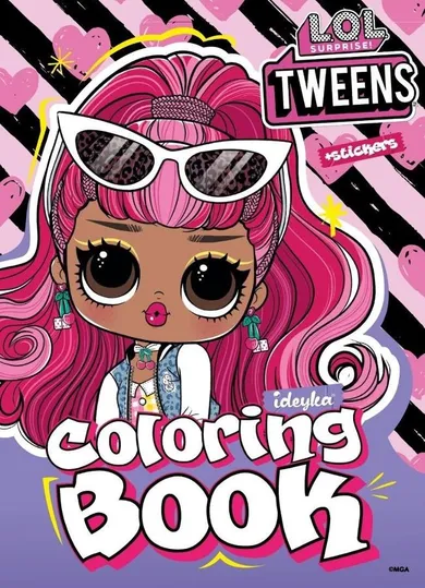 L.O.L. Surprise Tweens Cherry. Kolorowanka z naklejkami