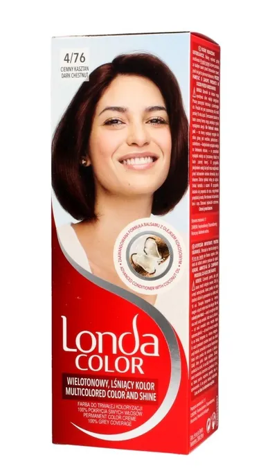 Londa, Color Cream, farba do włosów, nr 4/76 ciemny kasztan