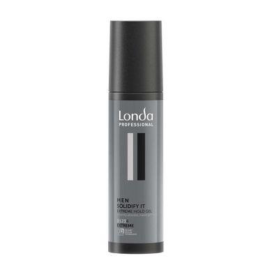 Londa Professional, Men Solidify It Extreme Hold Gel, ekstremalnie utrwalający żel do włosów dla mężczyzn, 100 ml
