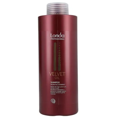 Londa Professional, Velvet Oil Shampoo, odżywczy szampon do włosów z olejkiem arganowym, 1000 ml