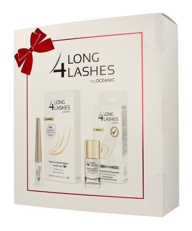 Long4Lashes, zestaw prezentowy, serum do rzęs, 3 ml + utwardzacz do paznokci, 10 ml