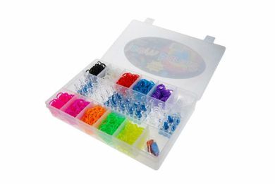 Loom Bands, Zestaw z krosnem i gumkami w kasetce, 1500 szt.