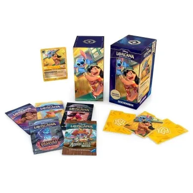 Lorcana, Disney, Archazia's Island, Gift Box, gra karciana, zestaw prezentowy z boosterami, 5 szt.