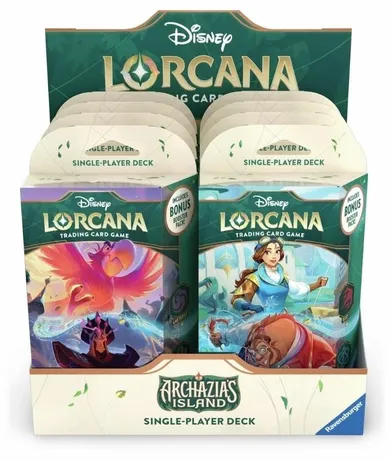Lorcana, Disney, Archazia's Island, Starter Deck Box, gra karciana, 8 szt.