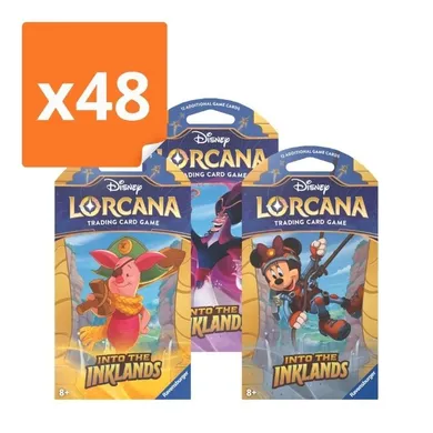 Lorcana, Disney, Into the Inklands, Booster, gra karciana, 48 szt.