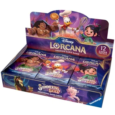 Lorcana, Disney, Shimmering Skies, Booster, gra karciana, 24 szt.