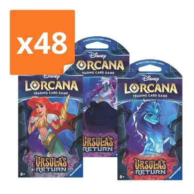 Lorcana, Disney, Ursula's Return, Booster, gra karciana, 48 szt.