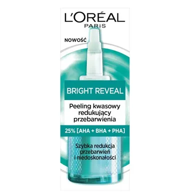 L'Oreal Paris, Bright Reveal, peeling kwasowy redukujący przebarwienia, 25 ml