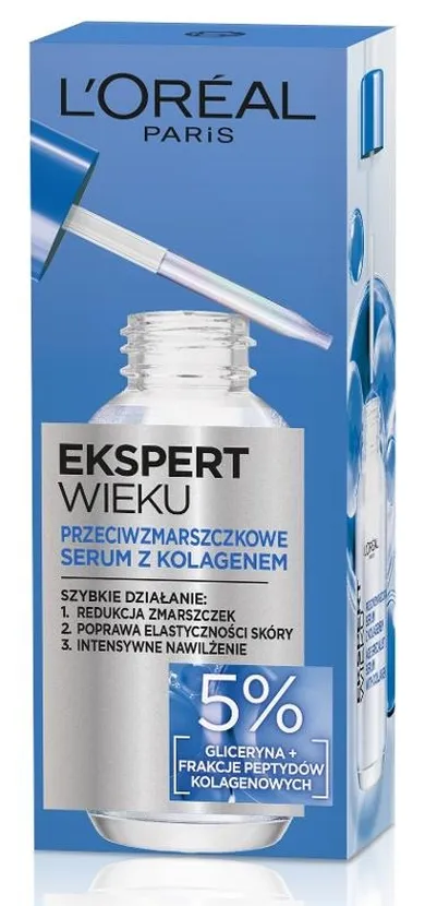 L'Oreal Paris, Ekspert Wieku, serum przeciwzmarszczkowe z kolagenem, 30 ml