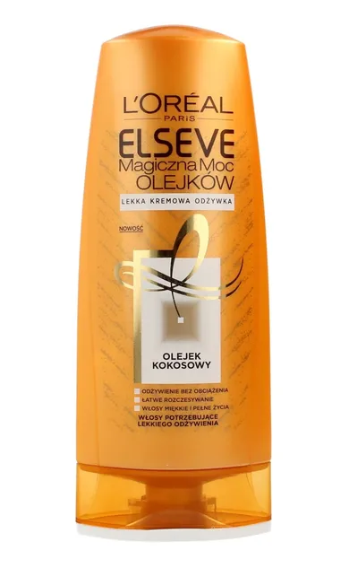 L'Oreal Paris, Elseve, Magiczna Moc Olejków, olejek kokosowy, odżywka do włosów, 200 ml