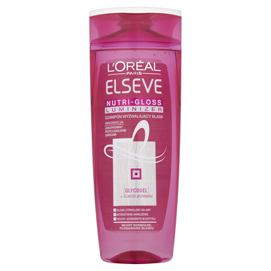 L'Oreal Paris, Elseve, Nutri Gloss Luminizer, szampon wyzwalający blask, 400 ml