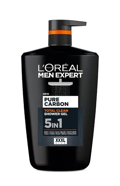 L'Oreal Paris, Expert, żel pod prysznic pure carbon 5w1, 1000 ml