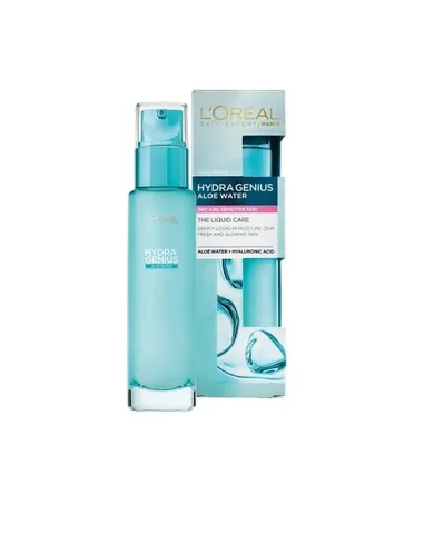 L'Oreal Paris, Hydra Genius, Aloe Water, płynna pielęgnacja nawilżająca, skóra sucha i wrażliwa, 70 ml