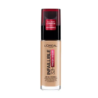 L'Oreal Paris, Infallible 32H Fresh Wear, długotrwały podkład do twarzy, 140 Golden Beige, 30 ml