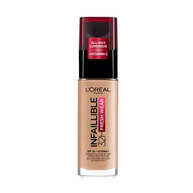 L'Oreal Paris, Infallible 32H Fresh Wear, długotrwały podkład do twarzy, 220 Sand, 30 ml