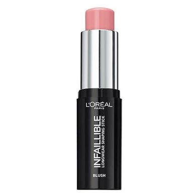 L'Oreal Paris, Infallible Blush Shaping Stick, róż w sztyfcie, 001 Sexy Flush, 9g