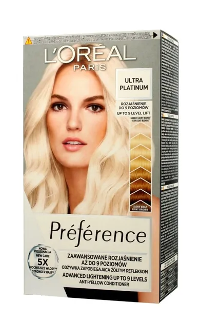 Loreal Paris Les Blondissimes Preference Farba Do Włosów Ultra Platinum 8159