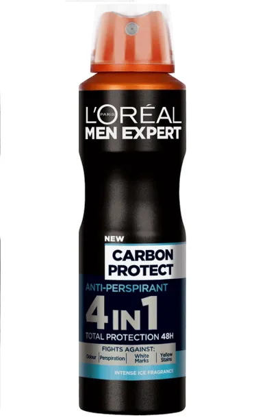 L'Oreal Paris, Men Expert, Carbon Protect 4w1, dezodorant spray, 150 ml