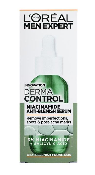 L'Oreal Paris, Men Expert Derma Control, serum przeciw niedoskonałościom, 30 ml