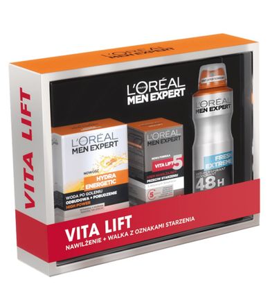 L'Oreal Paris, Men Expert Vita Lift, zestaw prezentowy dla mężczyzn