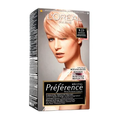 L'Oreal Paris, Preference, farba do włosów, 9.23 Light Rose Gold