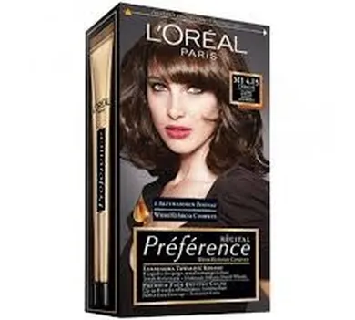 L'Oreal Paris, Recital Preference, farba do włosów, M1 4,15 głęboki kasztan