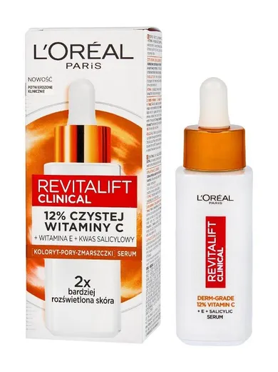L'Oreal Paris, RevitaLift Clinical, serum do twarzy, 12% czystej witaminy C, 30 ml