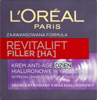 L'Oreal Paris, Revitalift Filler HA, krem Anti-Age na dzień z kwasem hialuronowym, 50 ml