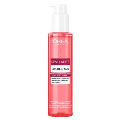 L'Oreal Paris, Revitalift, złuszczający żel myjący z kwasem glikolowym, 150 ml