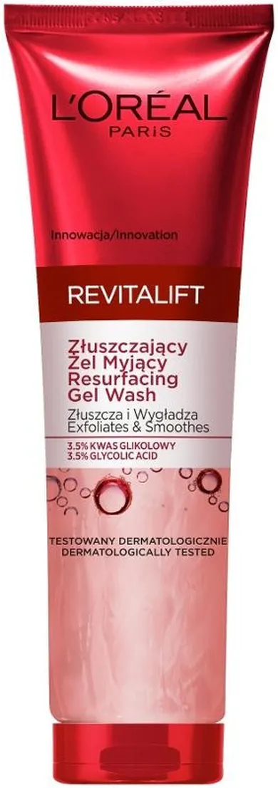 L'Oreal Paris, Revitalift, złuszczający żel myjący z kwasem glikolowym, 3,5%, 150 ml