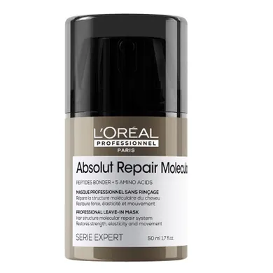L'Oreal Professionnel, Serie Expert Absolut Repair Molecular, maska bez spłukiwania, 50 ml