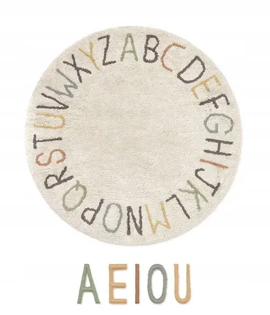 Lorena Canals, ABC, dywan bawełniany, 120 cm