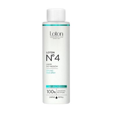 Loton, lakier do włosów z naturalnymi proteinami, zapas, nr 4, 125 ml