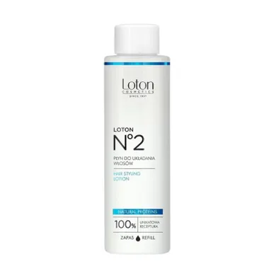 Loton, plyn do układania włosów z naturalnymi proteinami, zapas, nr 2, 125 ml