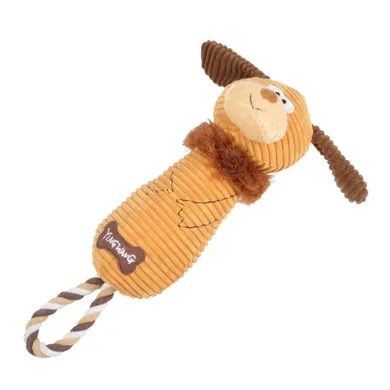 Love Story, zabawka dla psa z uchwytem, 34 cm, brązowa