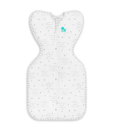Love to Dream, Swaddle Up, otulacz, śpiworek, etap 1, kosmos i napisy, TOG 0.2, rozmiar XS