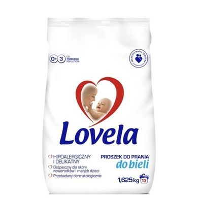 Lovela, proszek do prania ubranek niemowlęcych i dziecięcych, do bieli, 1, 625 kg