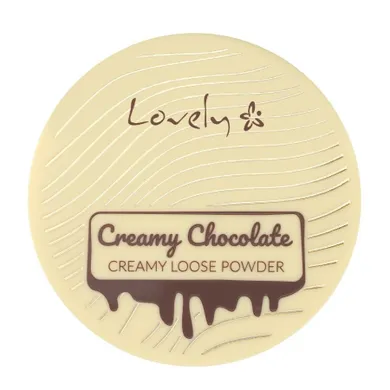 Lovely, Creamy Chocolate Loose Powder, czekoladowy matowy puder brązujący do twarzy i ciała z ekstraktem z nasion kakao, 8g