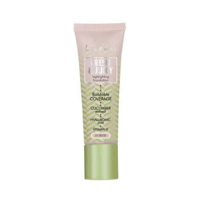 Lovely, Fresh & Juicy Foundation, rozświetlający podkład do twarzy, 03, Beige 25g