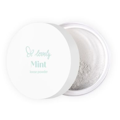 Lovely, Mint Loose Powder, transparentny puder sypki, 6g