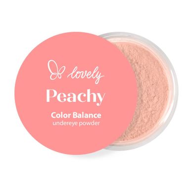 Lovely, Peachy Undereye Powder, sypki puder pod oczy, 3.5g