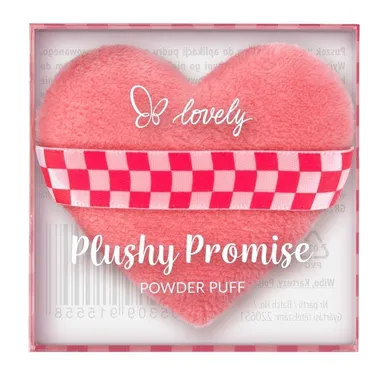 Lovely, Plushy Promise, puszek do pudru w kształcie serca